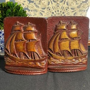 Vintage Mid-Century Modern (MCM) Nautical Bookends